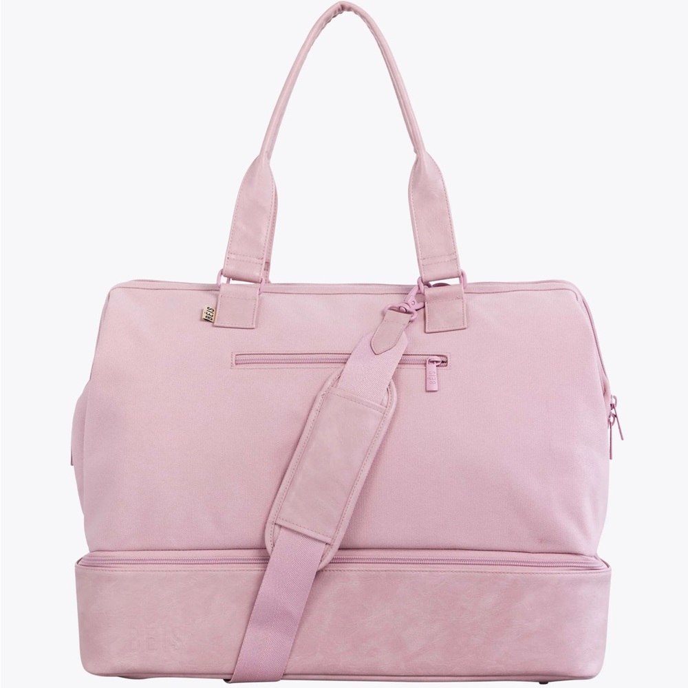 Beis weekender bag in atlas pink